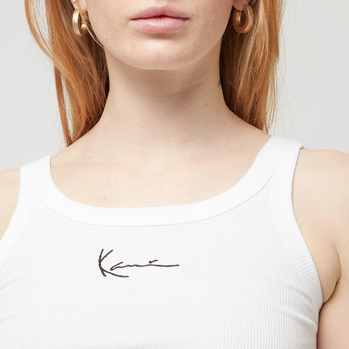 Karl Kani Small Signature Rib Tanktop branco 31500 3