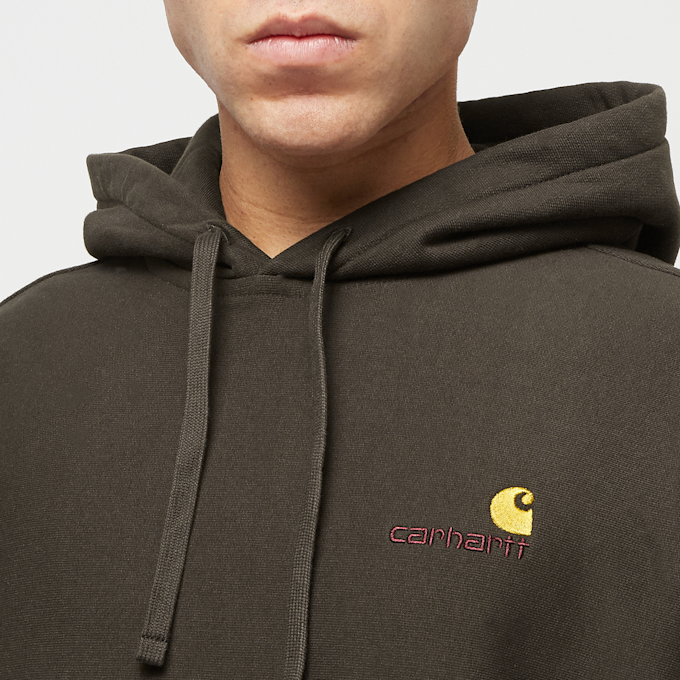 Carhartt WIP Hooded American Script Sweatshirt brun 31605 3