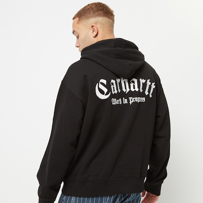 Carhartt WIP Hooded Onyx Script Sweatshirt crna 31606 1