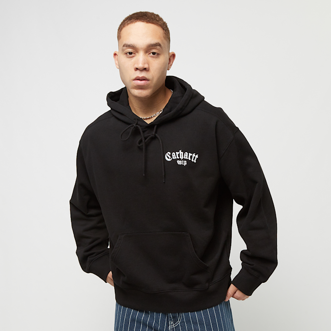 Carhartt WIP Hooded Onyx Script Sweatshirt czarny 31606 2