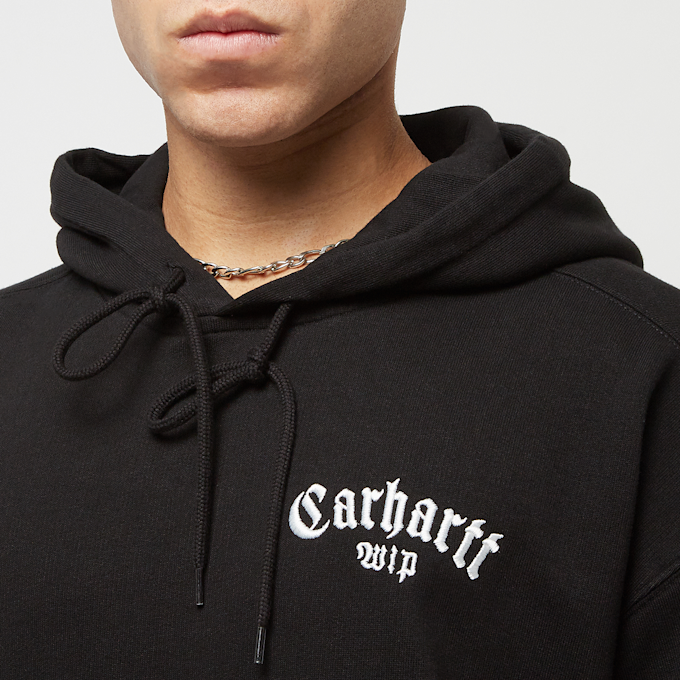Carhartt WIP Hooded Onyx Script Sweatshirt nero 31606 3