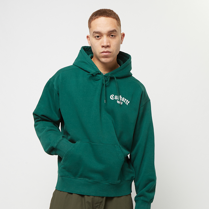 Carhartt WIP Hooded Onyx Script Sweatshirt zielony 31607 2
