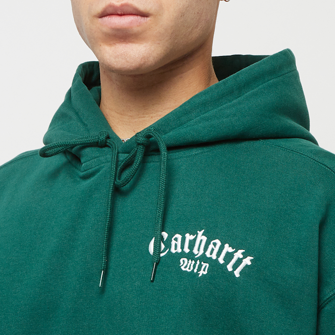 Carhartt WIP Hooded Onyx Script Sweatshirt vert 31607 3