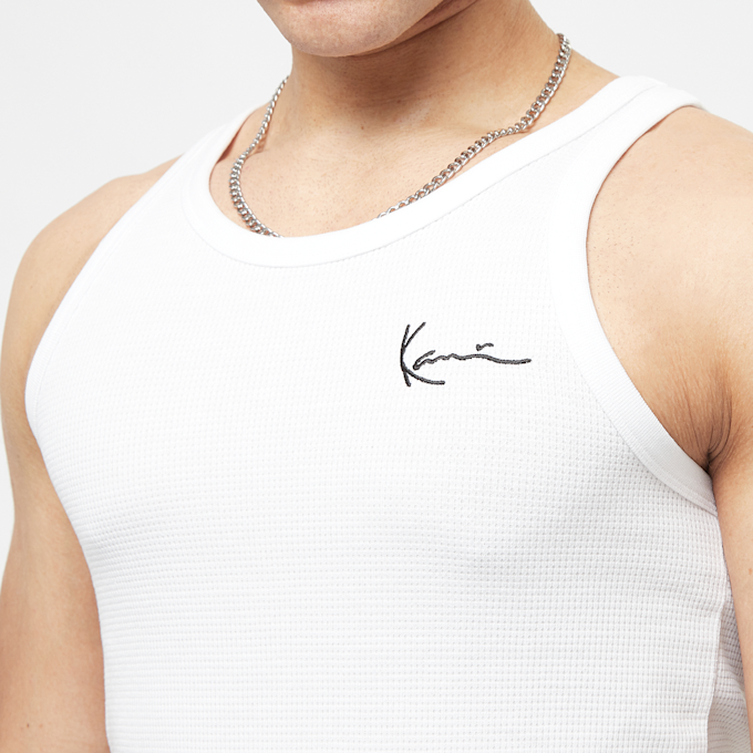 Karl Kani Chest Signature Essential Waffle Tanktop weiß 31686 3