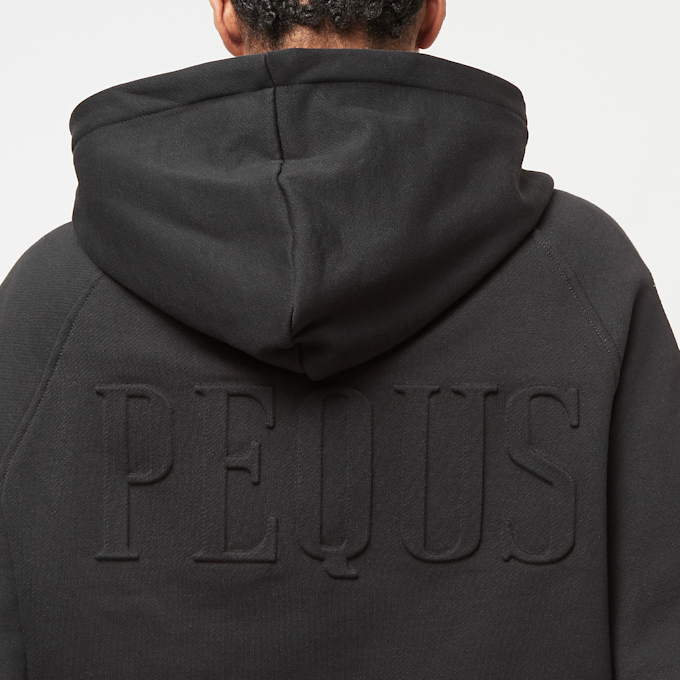 PEQUS Debossed Logo Zip-Hoodie noir 31725 4