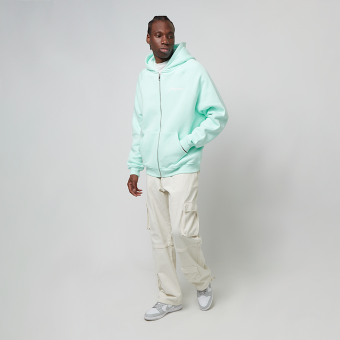 PEQUS Chest Logo Zip-Hoodie türkis 31726 5