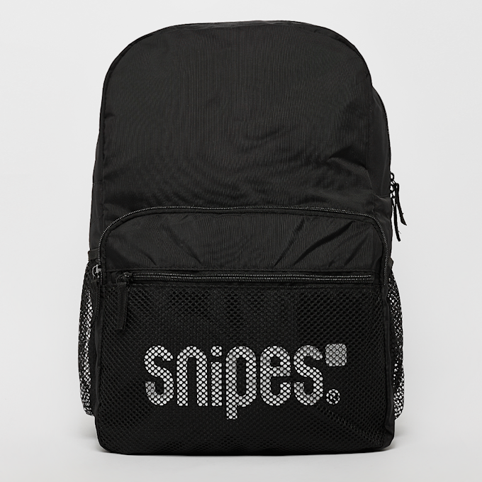 SNIPES Medium Basic Logo Mesh Pocket Backpack nero 31741 1
