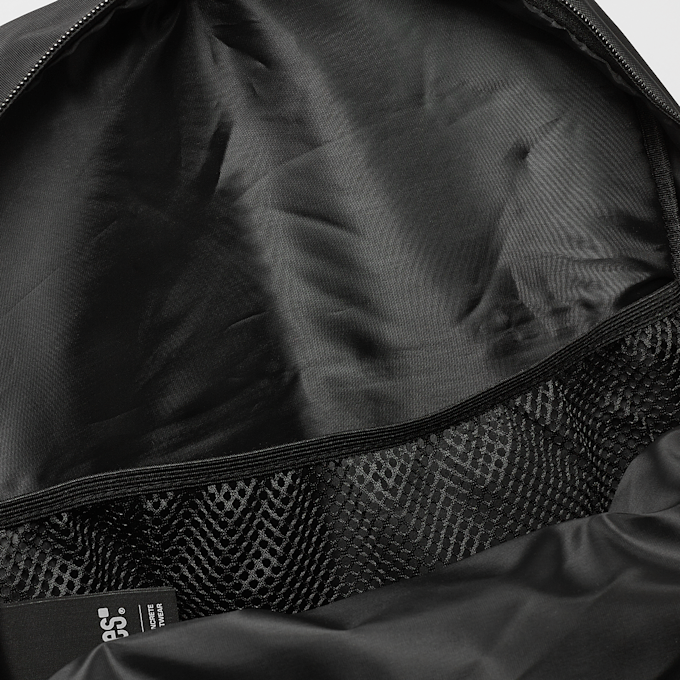 SNIPES Medium Basic Logo Mesh Pocket Backpack negro 31741 5