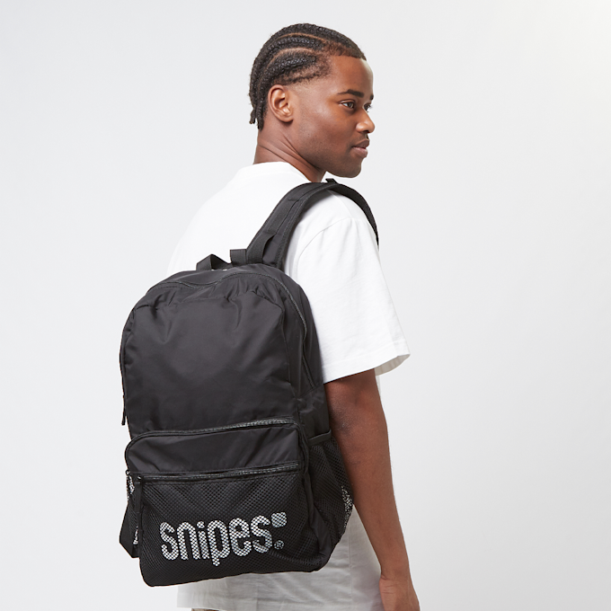 SNIPES Medium Basic Logo Mesh Multi Pocket Backpack schwarz 31742 6