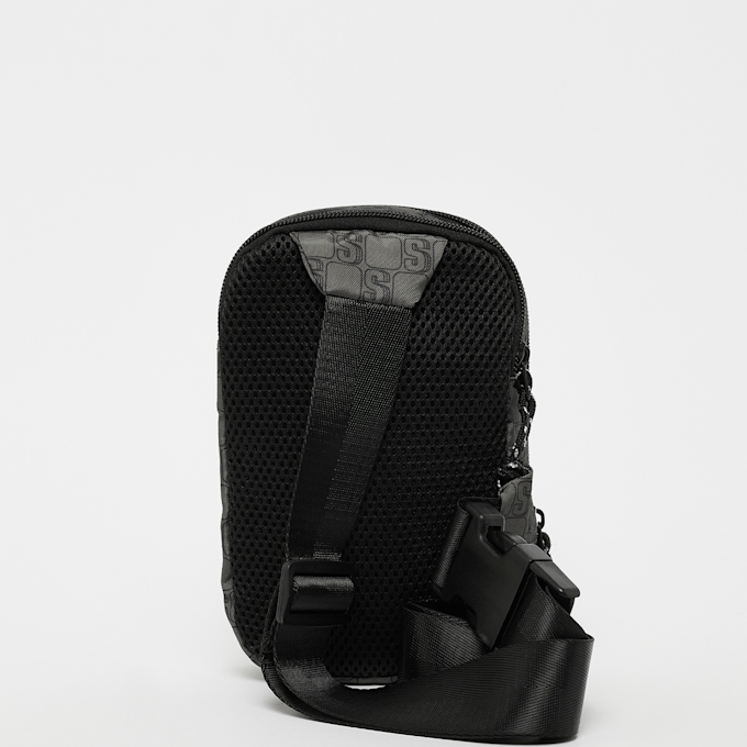 SNIPES Rubber Badge Basic Logo Pattern Small Sling Bag siva 31749 3