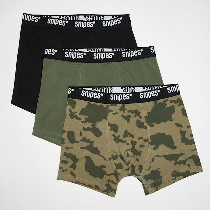 SNIPES 3 PACK - Black Tape Briefs Boxershorts multipack preto 31751 1