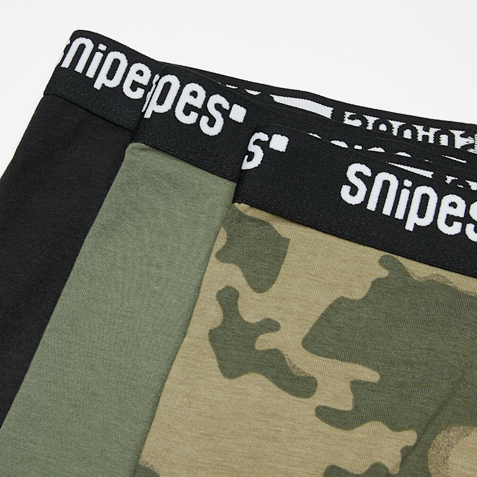 SNIPES 3 PACK - Black Tape Briefs Boxershorts multipack czarny 31751 2