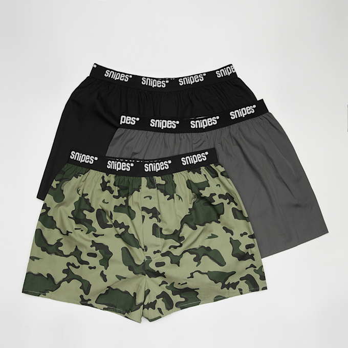 SNIPES 3 PACK - Black Tape Woven Boxershorts multicolor 31759 1