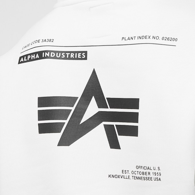 Alpha Industries Logo Backprint Hoody branco 31771 4