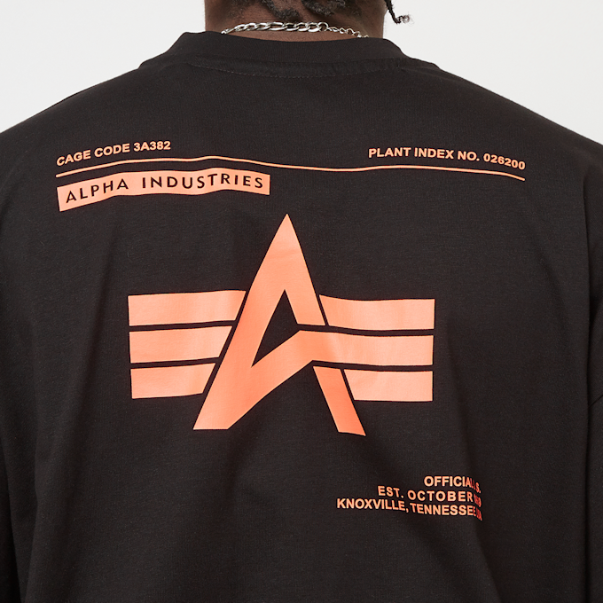 Alpha Industries Logo Back Print Tee crna 31773 5