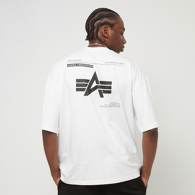 Alpha Industries Logo Back Print Tee biały 31774 1