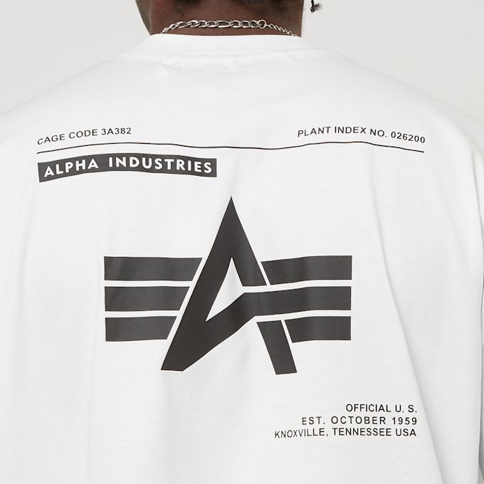 Alpha Industries Logo Back Print Tee biały 31774 4