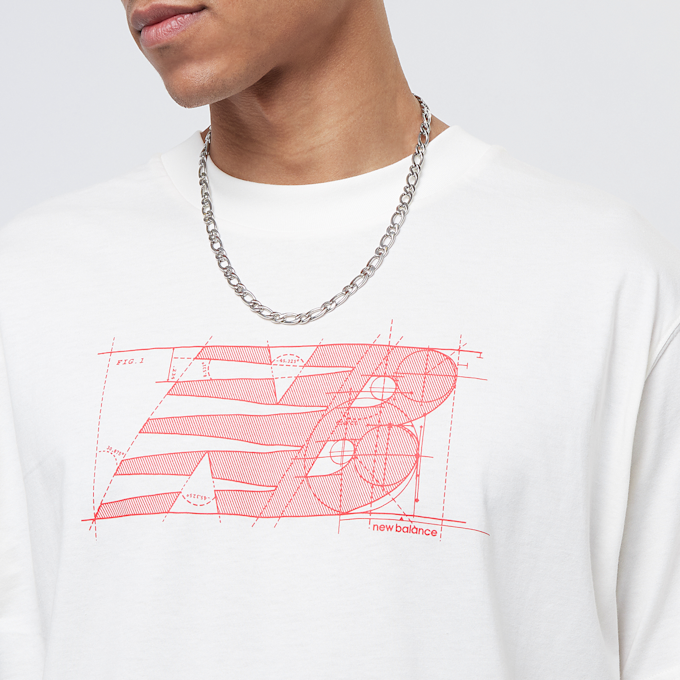 New Balance Science Schematic T-Shirt blanco 31778 3