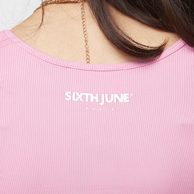 Sixth June Side Seam W/ Gathers Mini Dress lichtroze 31793 3