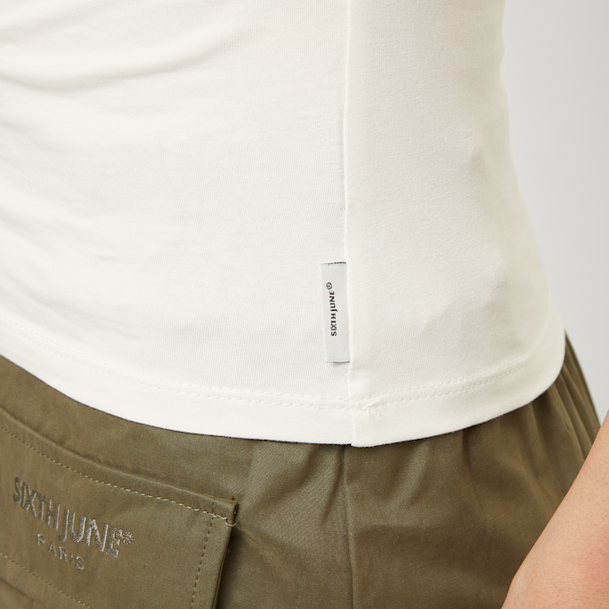 Sixth June Skinny SS Thsirt bež 31803 3