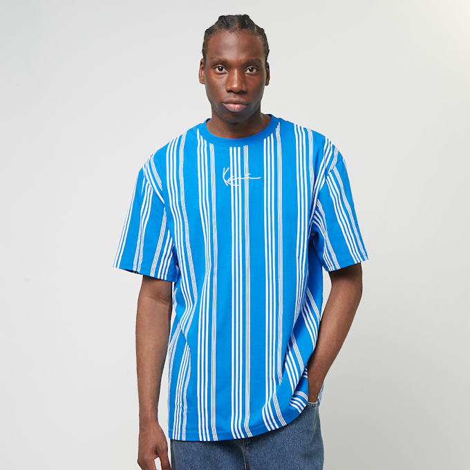 Karl Kani Small Signature Striped Tee bleu 31821 1
