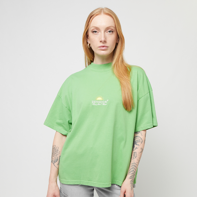 Pegador Flora Heavy Oversized Tee zielony 31859 2