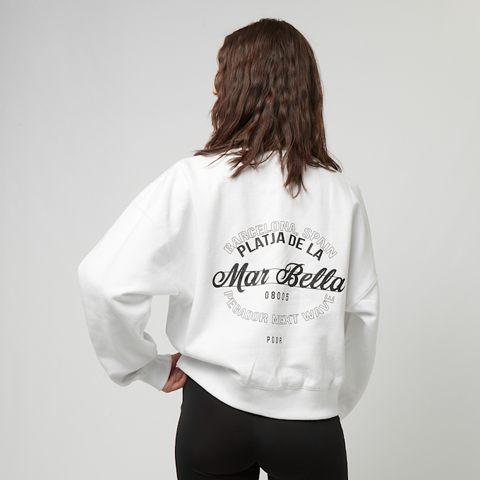 Pegador Luz Oversized Halfzip Sweater blanc 31895 2