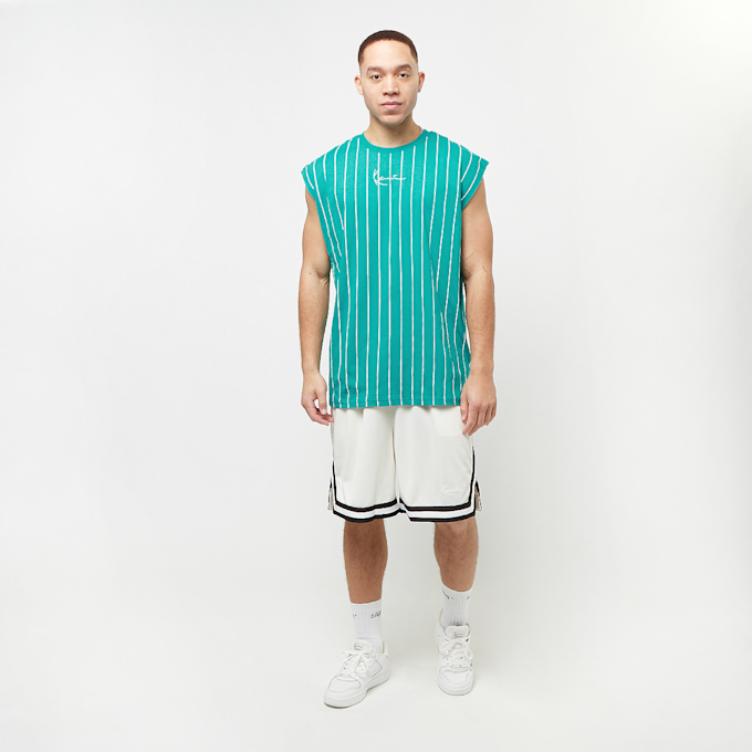 Karl Kani Small Signature Pinstripe Sleeveless Tee tirkizna 31904 4
