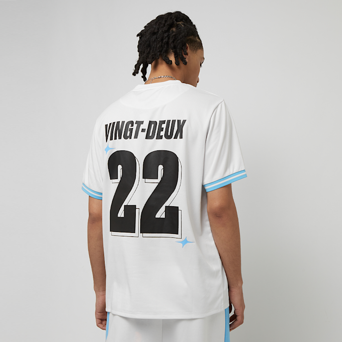 Capacité Striped Jersey blanco 31913 2