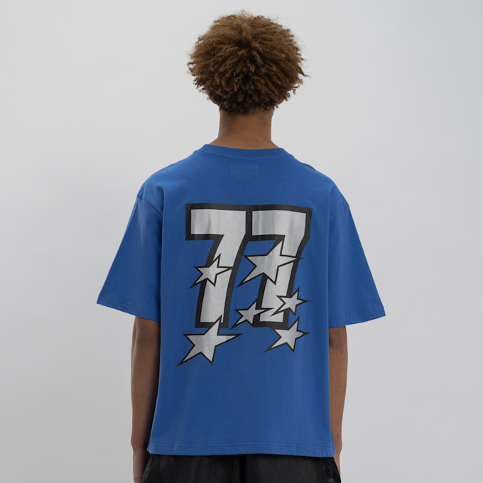 Low Lights Studios Lucky 7 T-Shirt blau 31995 2