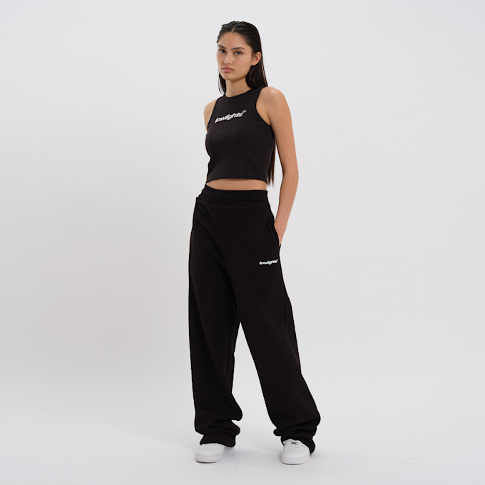 Low Lights Studios Basic Crop Top zwart 31996 4