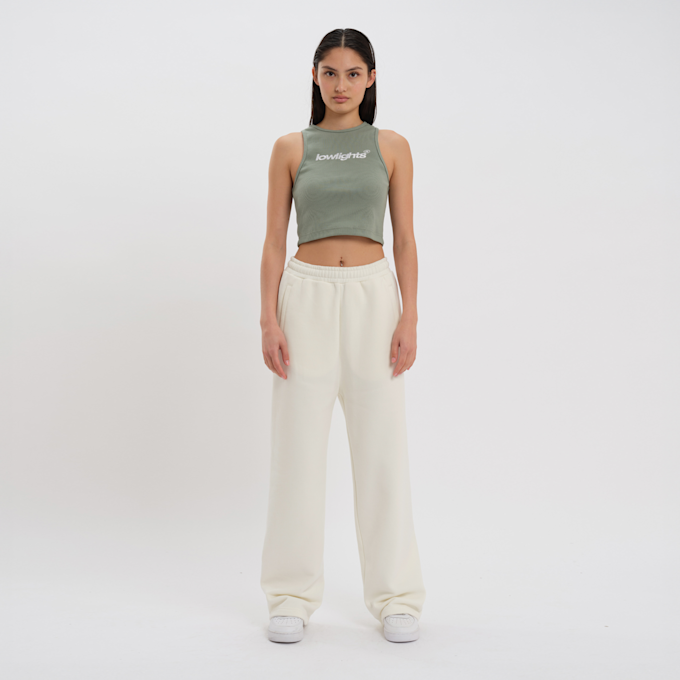 Low Lights Studios Basic Crop Top zielony 32002 4