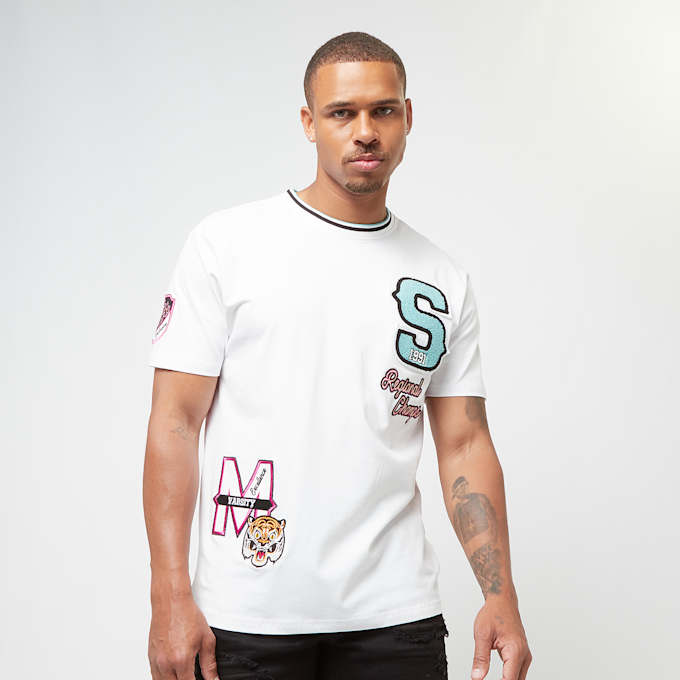 Smoke Rise Varsity Jacquard Resort T-Shirt biały 32114 1