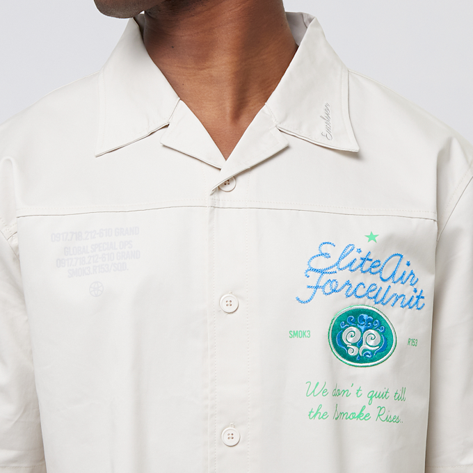 Smoke Rise Fashion Military Twill Shirt wit 32116 3