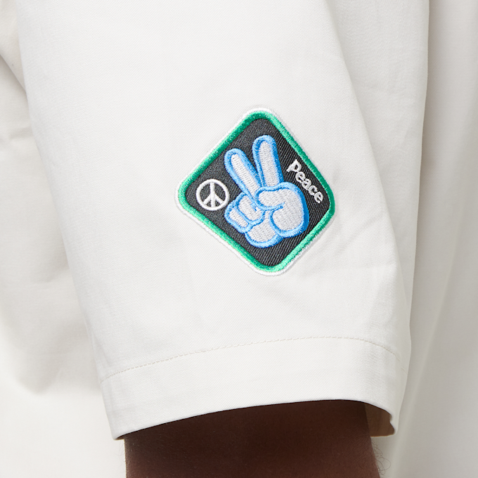 Smoke Rise Fashion Military Twill Shirt bianco 32116 6