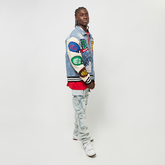 First Row Premium Cut&Sewn Denim bleu 32180 6