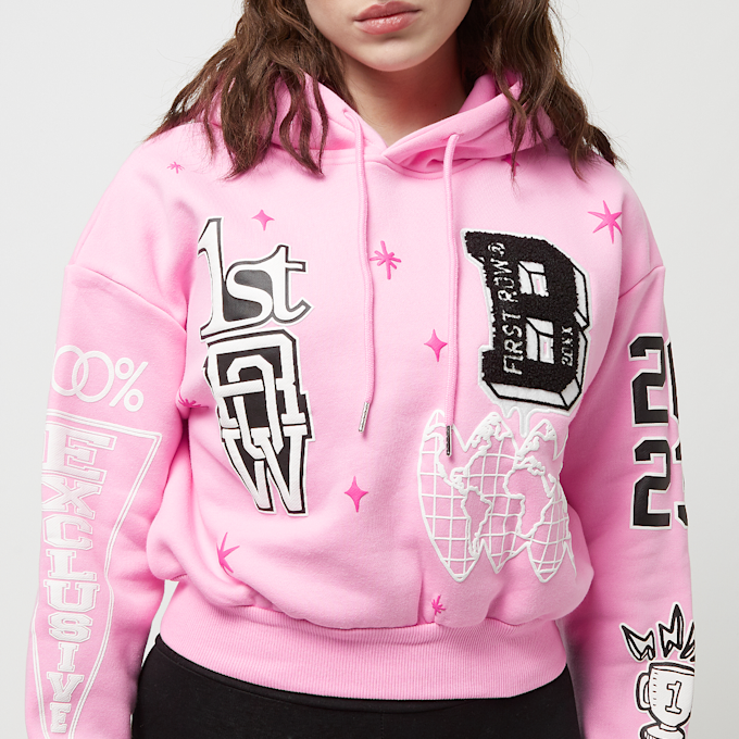 First Row Fleece Hoodie rose 32190 3