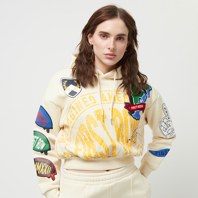 First Row Fleece Hoodie bege 32191 1