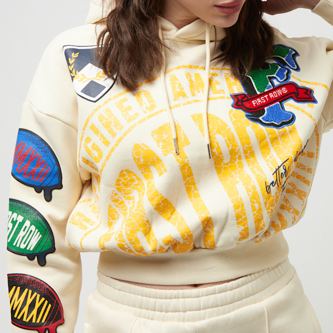 First Row Fleece Hoodie bege 32191 3