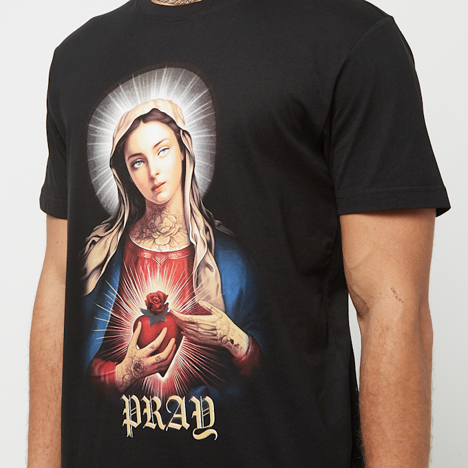 Mister Tee Praying Mary Tee zwart 32254 3