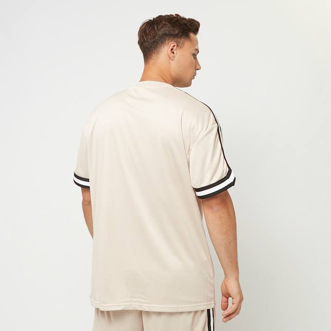 Urban Classics Oversized Stripes Mesh Tee Beige 32321 2