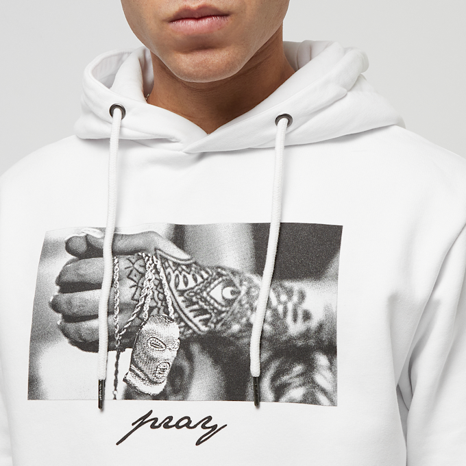 Mister Tee Pray 2.0 Hoodie blanc 32379 3