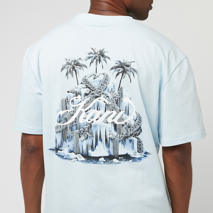 Karl Kani Kani Glacier Palm Trees Backprint Tee light blue blu 41328 4