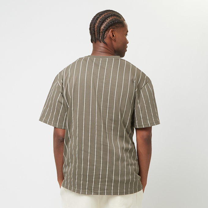 Karl Kani Small Signature Essential Pinstripe Tee light darkbrown/sand castanho 41330 2