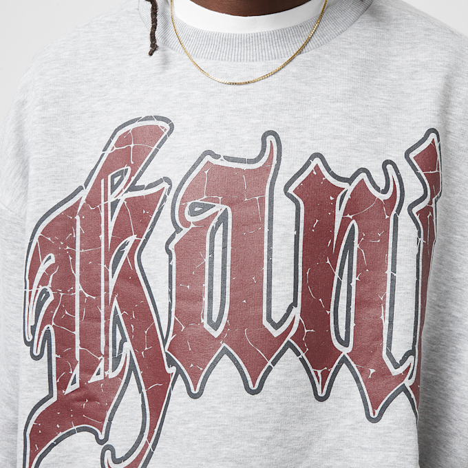 Karl Kani Kani Inside Out Crew grey melange/dark rede szary 41381 3