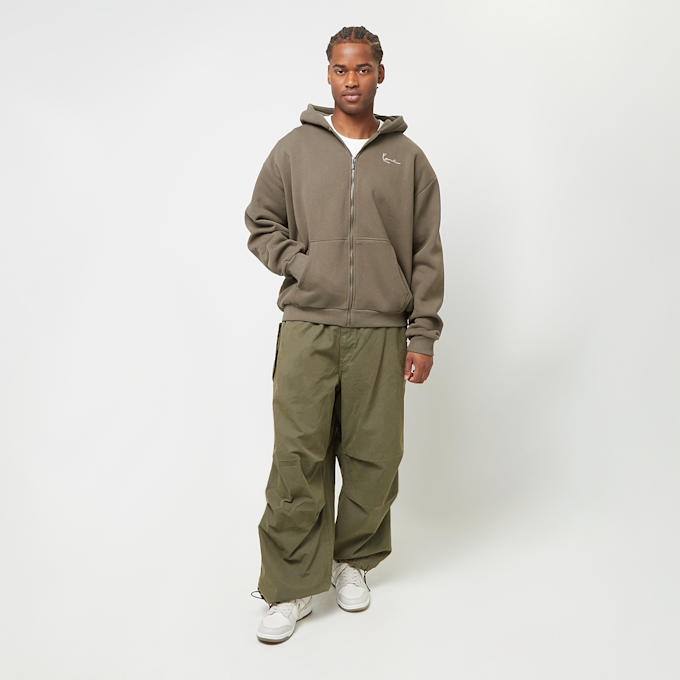 Karl Kani Small Signature Essential OS Ziphoodie braun 41394 4