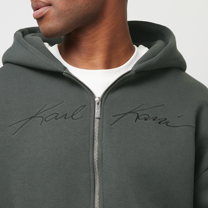 Karl Kani Autograph Heavy Sweat OS Ziphoodie grijs 41395 3