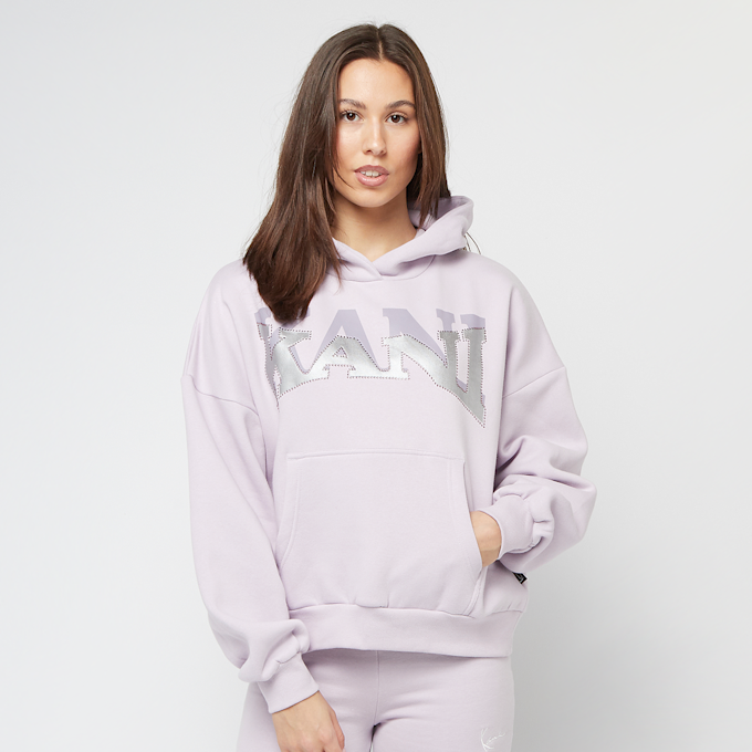 Karl Kani Woven Signature Glitter Oversized Hoodie ljubičasta 41315 1