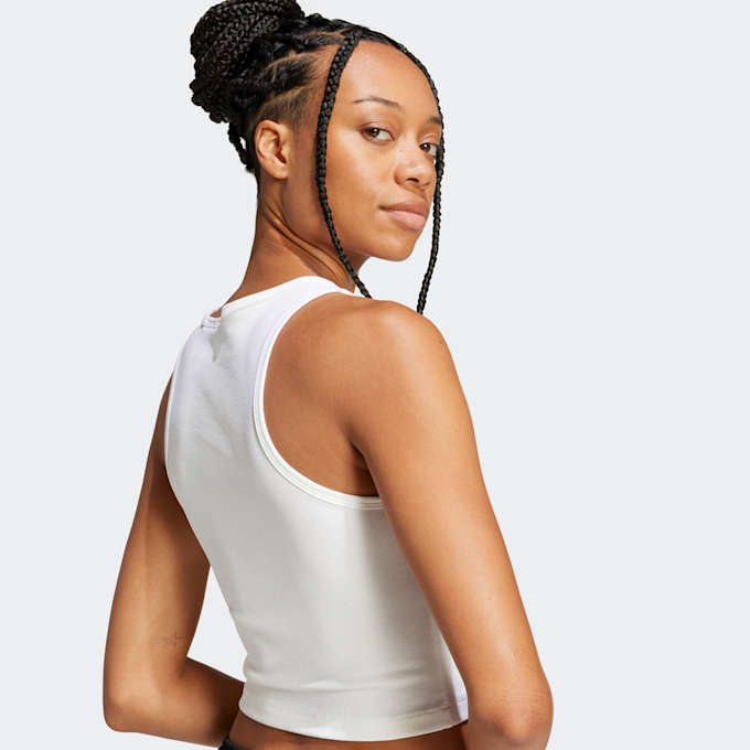 adidas Originals Essential Ribbed Tanktop wit 46400 4