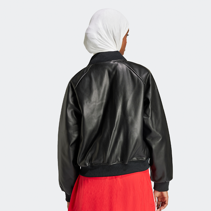 adidas Originals SST Pleather Loose Padded Jacket negro 32568 2